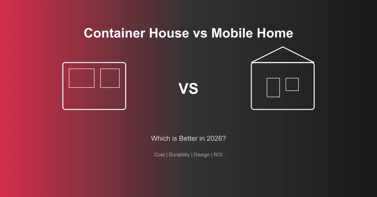 Container House vs Mobile Home: Which is Better in 2026?