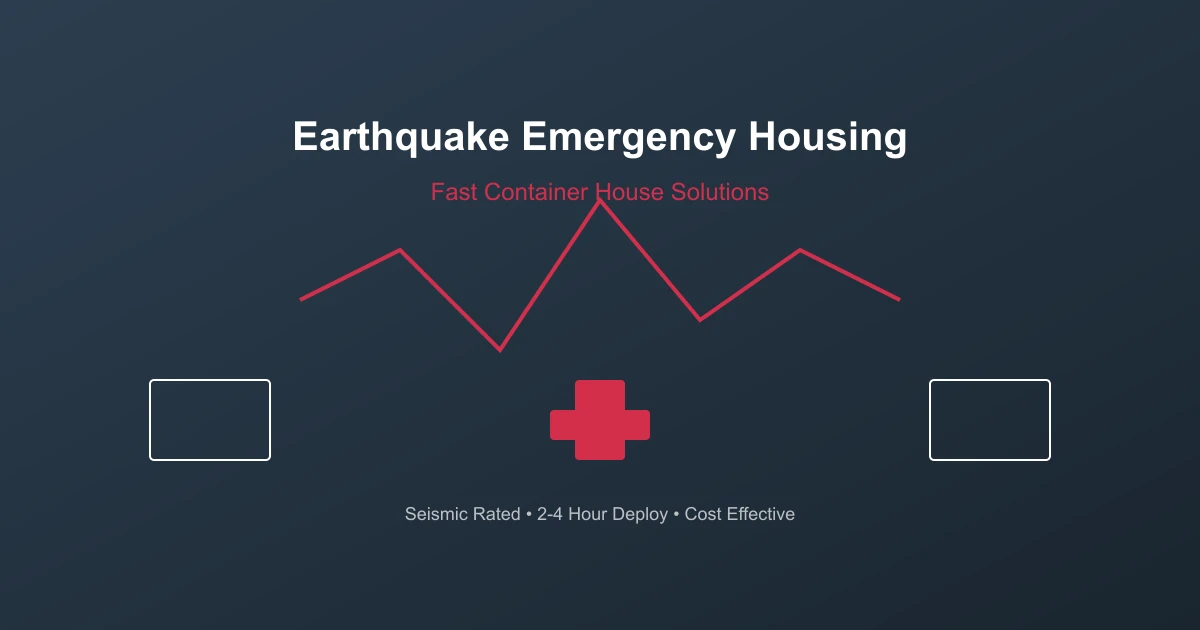 Earthquake Emergency Housing: Fast Container House Solutions for Disaster Relief