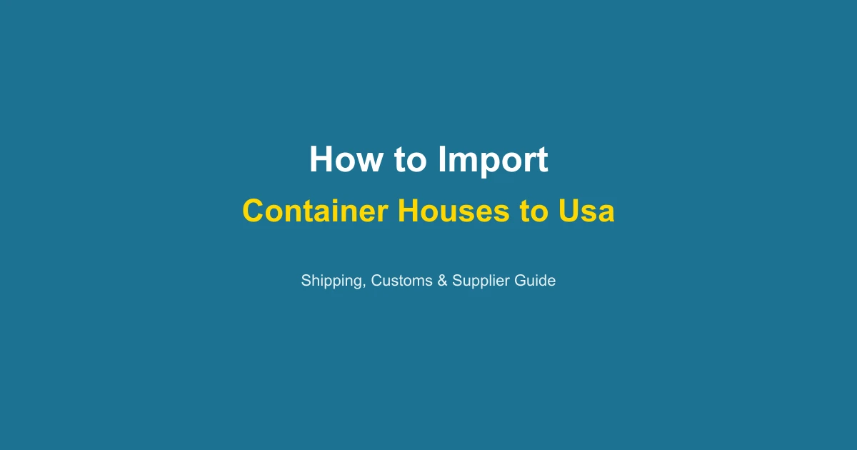 Container House Price in USA 2026: California, Texas & Florida Cost Guide (USD)