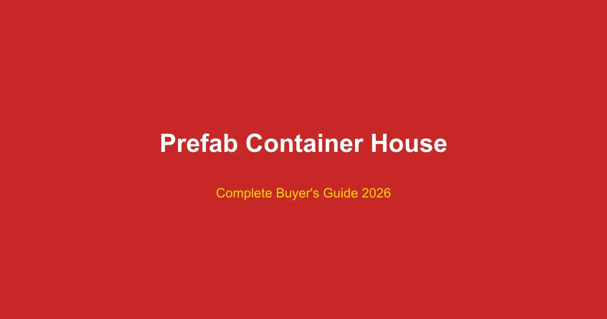 How to Choose the Right Container House for Your Needs