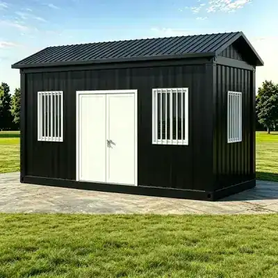20ft Black Gable Roof Container House